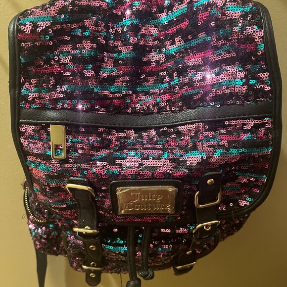 NWOT Beautiful Juicy Couture sparkly backpack main image 5